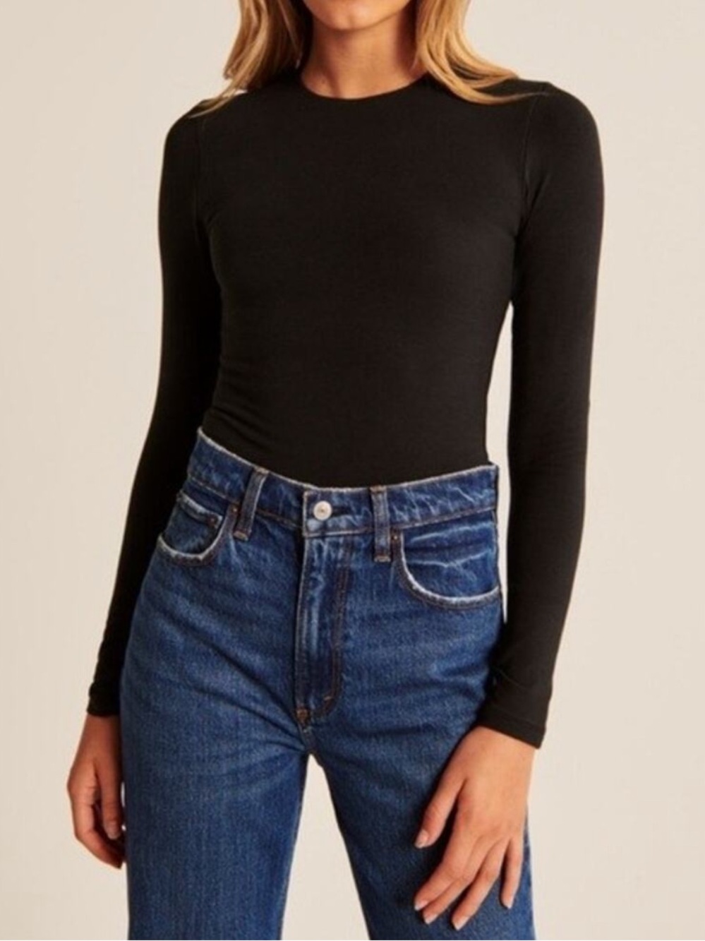 Abercrombie & Fitch Black Bodysuit Black